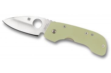 Image of Spyderco Leafstorm Titanium G10 OL Handle Blade Fold Knife C128GP