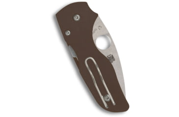 Image of Spyderco Lil' Native Sprint Folding Knife, 2.42in, CPM 15V, Leaf Blade, G-10, Brown Handle, C230GPBN15V