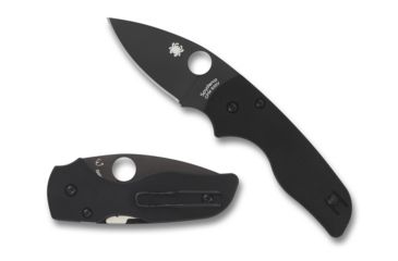 Image of Spyderco Lil' Native Folding Knife, 2.42in, CPM S30V, Drop Point, Plain Edge, G-10 Black Handle, C230GPBBK
