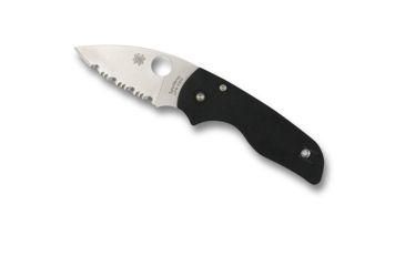 Image of Spyderco Lil' Native G-10 SpyderEdge Folding Knife, Black, C230GS