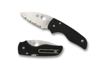 Image of Spyderco Lil' Native G-10 SpyderEdge Folding Knife, Black, C230GS