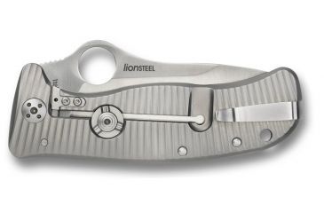 Image of Spyderco Lionspy G10 Handle Titanium Blade Zipper Pouch Fold Knife C157GTiP