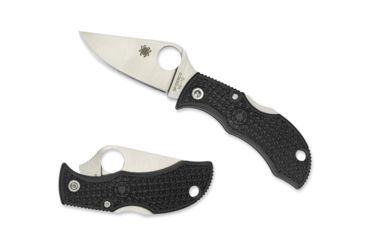 Image of Spyderco Manbug FE Blade Folding Knife, 2in, VG-10, Clip Point Blade, FRN Black Handle, MBKP