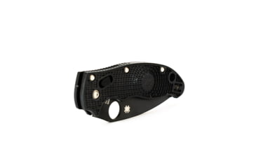 Image of Spyderco Manix 2 Lightweight Plain Edge Folding Knife, FRCP Black, Black Blade C101PBBK2