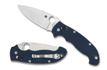 Image of Spyderco Manix 2 XL Folding Knife, 3.86 in, CPM SPY27, Blue, G10, C95GPCBL2