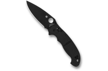 Image of Spyderco Manix 2 XL Salt Folding Knife, DLC Finish, 3.85in, CPM MagnaCut, Drop Point Blade, G10, Black Handle, C95GMCBKP2