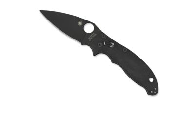 Image of Spyderco Manix 2 Folding Knife, 3.37in, CTS BD1, Drop Point Blade, G-10, Black Handle, C101GPBBK2