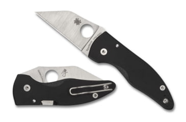 Image of Spyderco Microjimbo Folding Knife, 2.45in, CPM-S30V Steel, Wharncliffe, G-10, Black Handle, C264GP