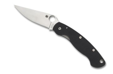 Image of Spyderco Military Folding Knife, Black G-10 Handle, FE Blade, C36GPE
