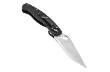 Image of Spyderco Military Folding Knife, Black G-10 Steel Handle, FE Blade, C36GPE