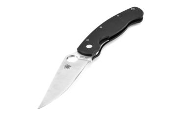 Image of Spyderco Military Folding Knife, Black G-10 Steel Handle, FE Blade, C36GPE