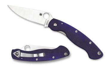 Image of Spyderco Military Folding Knife, Blue/Purple, C36GPDBL