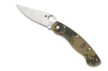 Image of Spyderco Military Folding Knife, Camo G-10 Handle, FE Blade, C36GPCMO