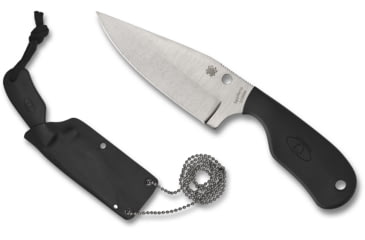 Image of Spyderco Subway Bowie Knife by Fred Perrin, 2.80in, LC200N Steel, Satin Plain Blade, Black FRN Handle, FB48PBK