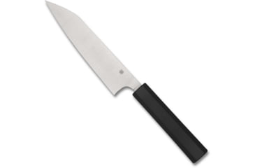Image of Spyderco Minarai Kitchen Knife, 6.41in, CTS BD1N Steel, PlainEdge, Funayuki Blade, Polypropylene, Black Handle K16PBK