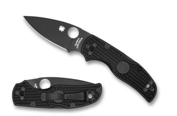 Image of Spyderco Native 5 Ambidextrous Folding Knife, 3.11in, CPM S30V, Leaf Blade, FRN Black Handle, C41PBBK5