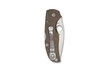 Image of Spyderco Native 5 Folding Knife, 2.95 in, CPM CRU-WEAR Steel, Brown, Micarta, C41MPCW5