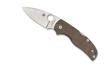 Image of Spyderco Native 5 Folding Knife, 2.95 in, CPM CRU-WEAR Steel, Brown, Micarta, C41MPCW5
