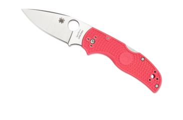 Image of Spyderco Native 5 Lightweight Folding Knife, 2.95in, CPM S30V, Drop Point, Plain Edge, FRN Pink Handle, C41PPN5