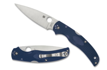 Image of Spyderco Native Chief Folding Knife, 4.02 in, CPM 110V, Blue, Fiberglass Reinforced Nylon, C244PDBL
