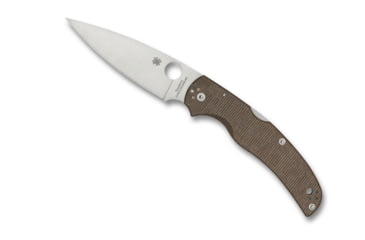 Image of Spyderco Native Chief Folding Knife, 4.09 in, CPM CRU-WEAR Steel, Brown, Micarta, C244MPCW