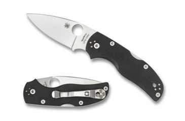 Image of Spyderco Native 5 Folding Knife, 2.95in, CPM S30V Stainless Steel, Drop Point Blade, G-10, Black Handle, C41GP5