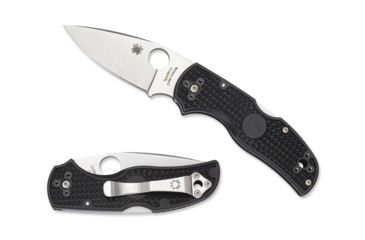 Image of Spyderco Native 5 Lightweight Folding Knife, 2.95in, CPM S30V, Drop Point Blade, PlainEdge, FRN Black Handle, C41PBK5