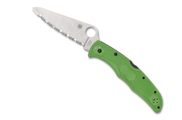 Image of Spyderco Pacific Salt 2 Folding Knife, 3.78in, H-1, FRN, Spyder, Green, C91FSGR2