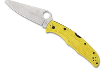 Image of Spyderco Pacific Salt 2 Folding Knife, 3.78in, H1 Steel, Drop Point Blade, Plain Edge, Yellow FRN Handle, C91PYL2