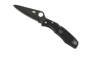 Image of Spyderco Pacific Salt Black FRN Handle, H-1 Black Blade FE Blade Fold Knife C91PBBK