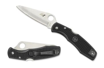 Image of Spyderco Pacific Salt Black FRN Handle, H-1 FE Blade Fold Knife C91PBK