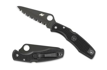 Image of Spyderco Pacific Salt Lightweight Black Blade SpyderEdge Knife C91SBBK