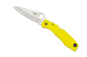 Image of Spyderco Pacific Salt Yellow FRN Handle, H-1 FE Blade Fold Knife C91PYL