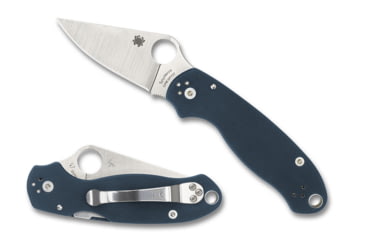 Image of Spyderco Para 3 Folding Knife, 2.92in, CPM SPY27 Steel, Clip Point Blade, Cobalt Blue Handle, C223GPCBL