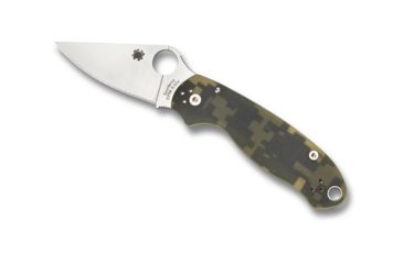 Image of Spyderco Para 3 Folding Knife, PlainEdge, 2.95in, CPM S45VN, Clip Point Blade, G-10, Digital Camo Handle, C223GPCMO