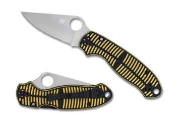 Image of Spyderco Para 3 Folding Knives, 2.93in, CPM Magnacut, G-10, Satin, Yellow/Black, 716104018734