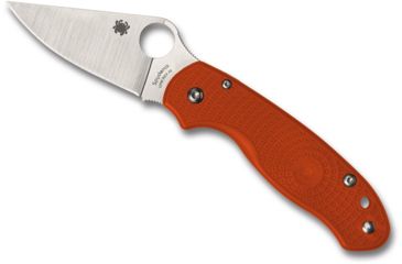 Image of Spyderco Para 3 Lightweight Sprint Run Folding Knife, 2.95in, CPM REX 45, Drop Point Blade, FRN Burnt Orange Handle, C223PBORE