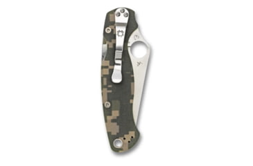 Image of Spyderco ParaMilitary 2 Folding Knife, 3.45 in, CPM S45VN, Camo, G-10 Handle, PlainEdge Blade, C81GPCMO2