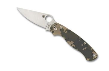 Image of Spyderco ParaMilitary 2 Folding Knife, 3.45 in, CPM S45VN, Camo, G-10 Handle, PlainEdge Blade, C81GPCMO2