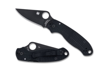 Image of Spyderco Paramilitary 3 Folding Knife, 2.91 in, CPM MagnaCut Stainless Steel, Drop Point Blade, G10, Black Handle, C223GMCBKP