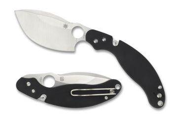 Image of Spyderco Parata G-10 8.09in PlainEdge Folding Knife, Black, C231GP