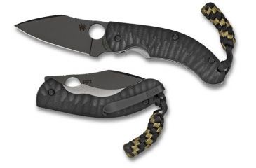 Image of Spyderco Perrin PPT Black Blade Plain Edge Knife C135GBBKP