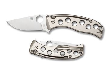 Image of Spyderco PITS Folder Plain Edge Knife C192TIP