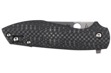 Image of Spyderco Positron Carbon Fiber Plain Edge Folding Knife C195CFP
