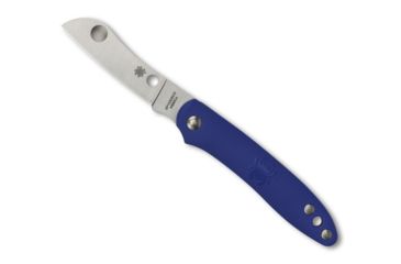 Image of Spyderco Roadie Folding Knife, 2.09in, N690Co, Wharncliffe Blade, Plain Edge, FRN Blue Handle, C189PBL