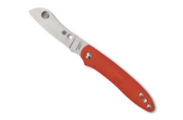Image of Spyderco Roadie Folding Knife, 2.09in, N690Co, Wharncliffe Blade, Plain Edge, FRN Orange Handle, C189POR