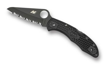 Image of Spyderco Salt 2 Lightweight FRN Handle 7.25in Black Blade SpyderEdge Folding Knife, Black, C88SBBK2