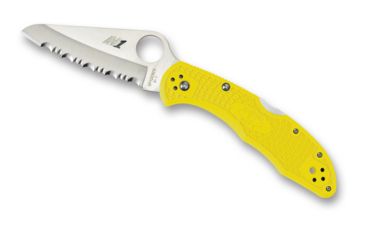 Image of Spyderco Salt 2 Lightweight FRN Handle 7.25in SpyderEdge Folding Knife, Yellow, C88SYL2