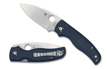 Image of Spyderco Shaman Folding Knife, 3.58 in, CPM SPY27, Blue, G10, C229GPCBL