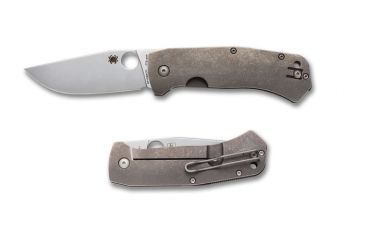 Image of Spyderco Slysz Bowie Folder Plain Edge Knife C186TIP